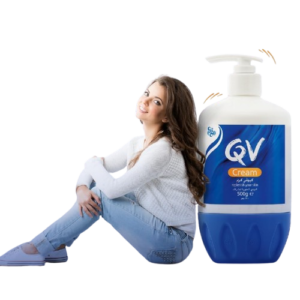 QV Cream 500g Pump, with Glycerin - Rich, Protective Moisturiser for Dry to Very Dry, Sensitive Skin - Fragrance-Free, Non-Comedogenic For Body & Face, 24 H moisturisatioin.